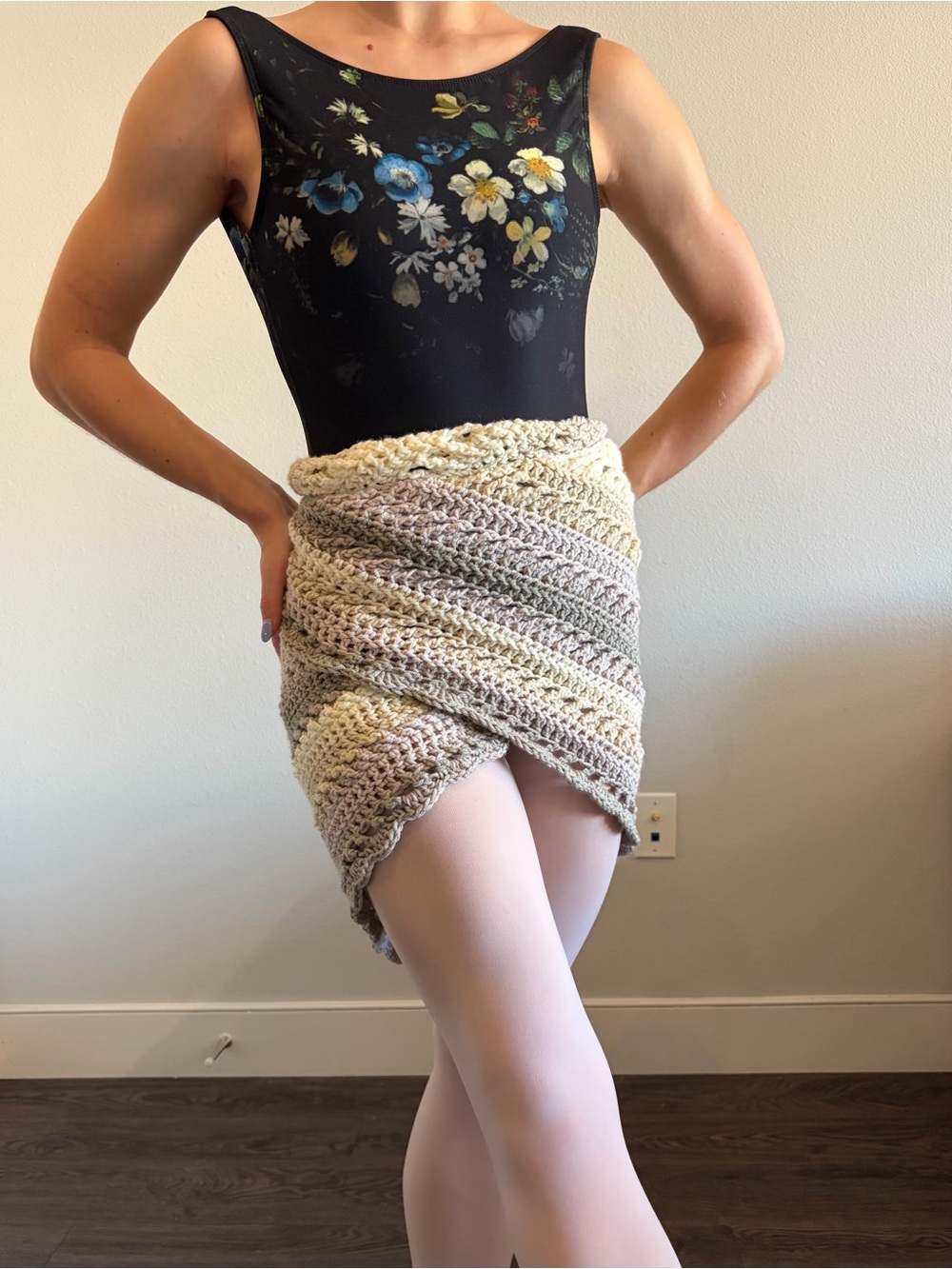 Handmade Crocheted Ballet Warmup Wrap